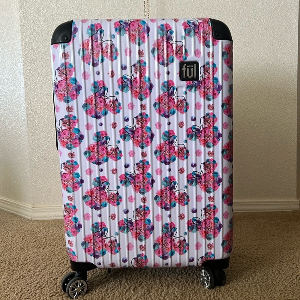 Ful Minnie Mouse floral luggage